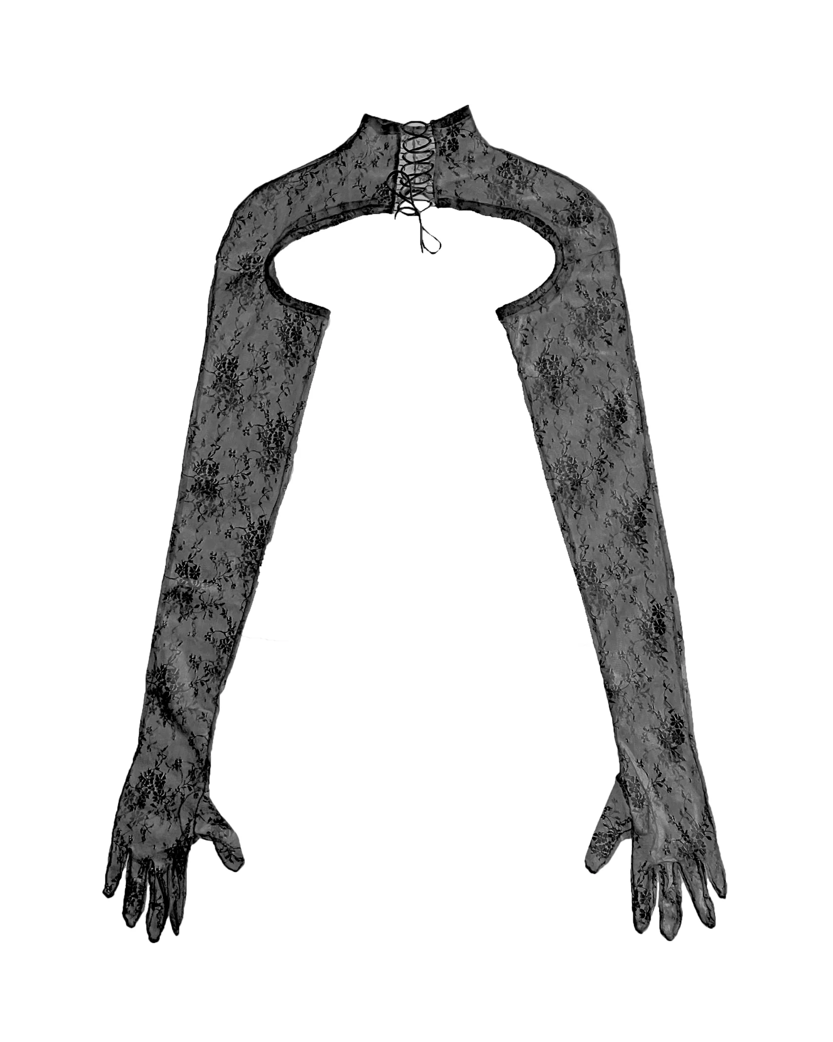 ANISE One Piece Long Gloves in Black