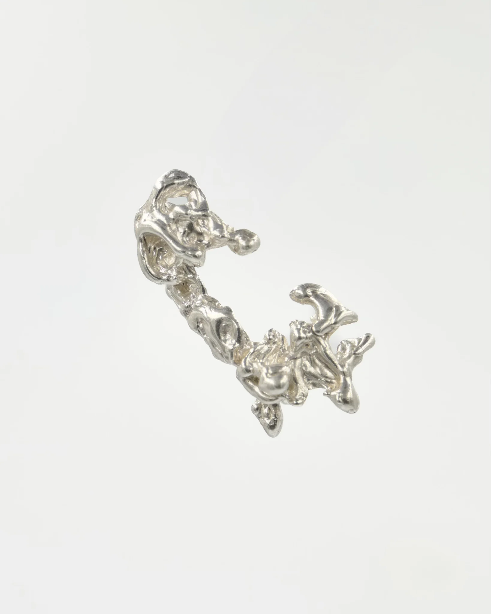 CSSE01 // Silver Hybrid Melting Ear Cuff / Earring