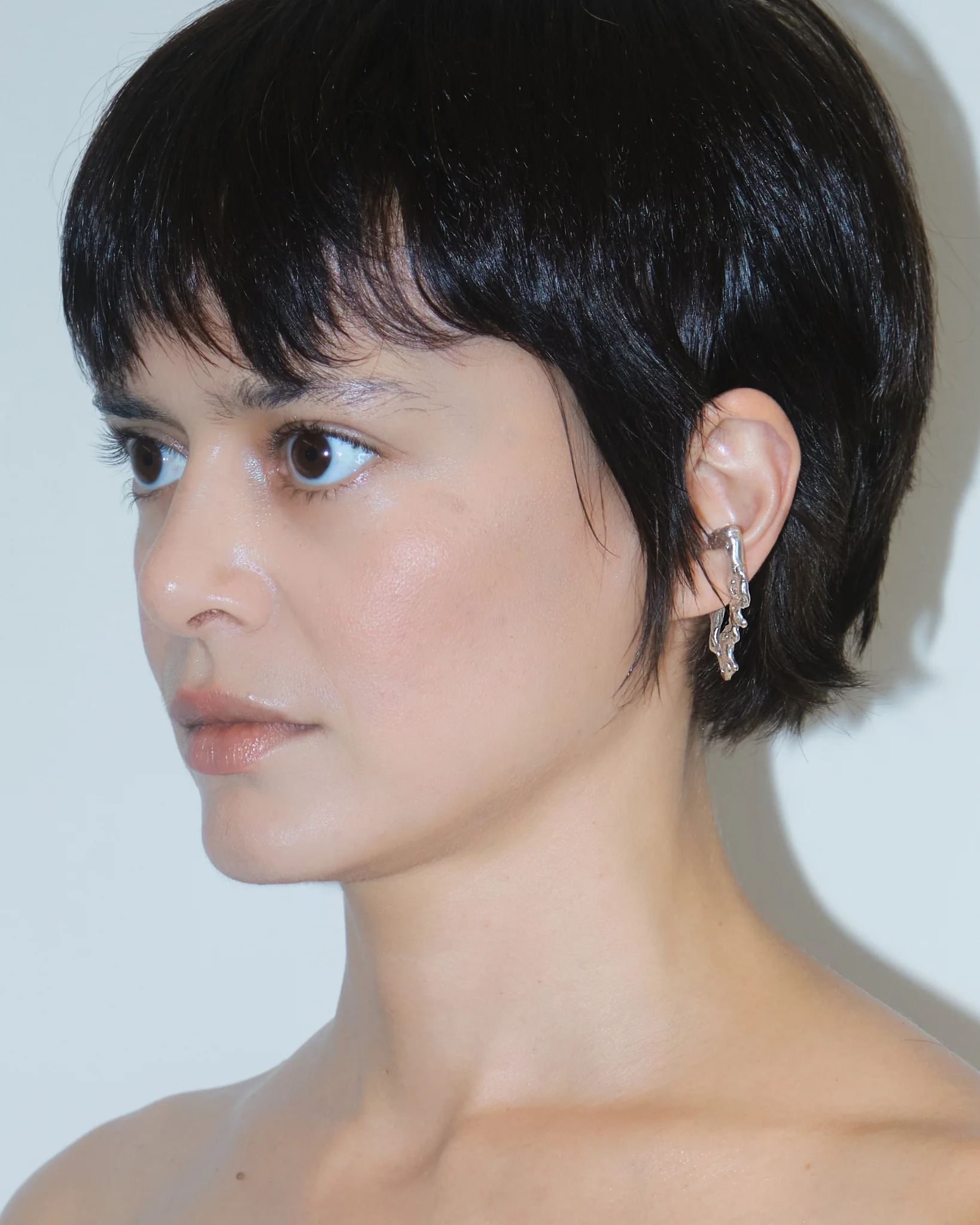 CSST02 // Silver Curling Ear Cuff - Image 2