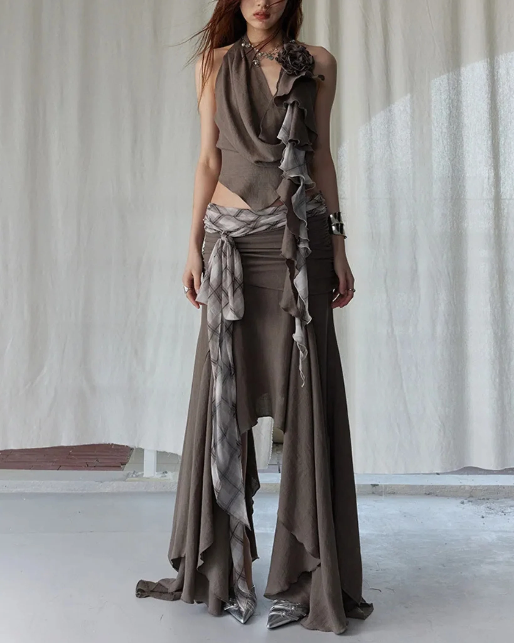 DRAM Draped Halter Top - Image 3