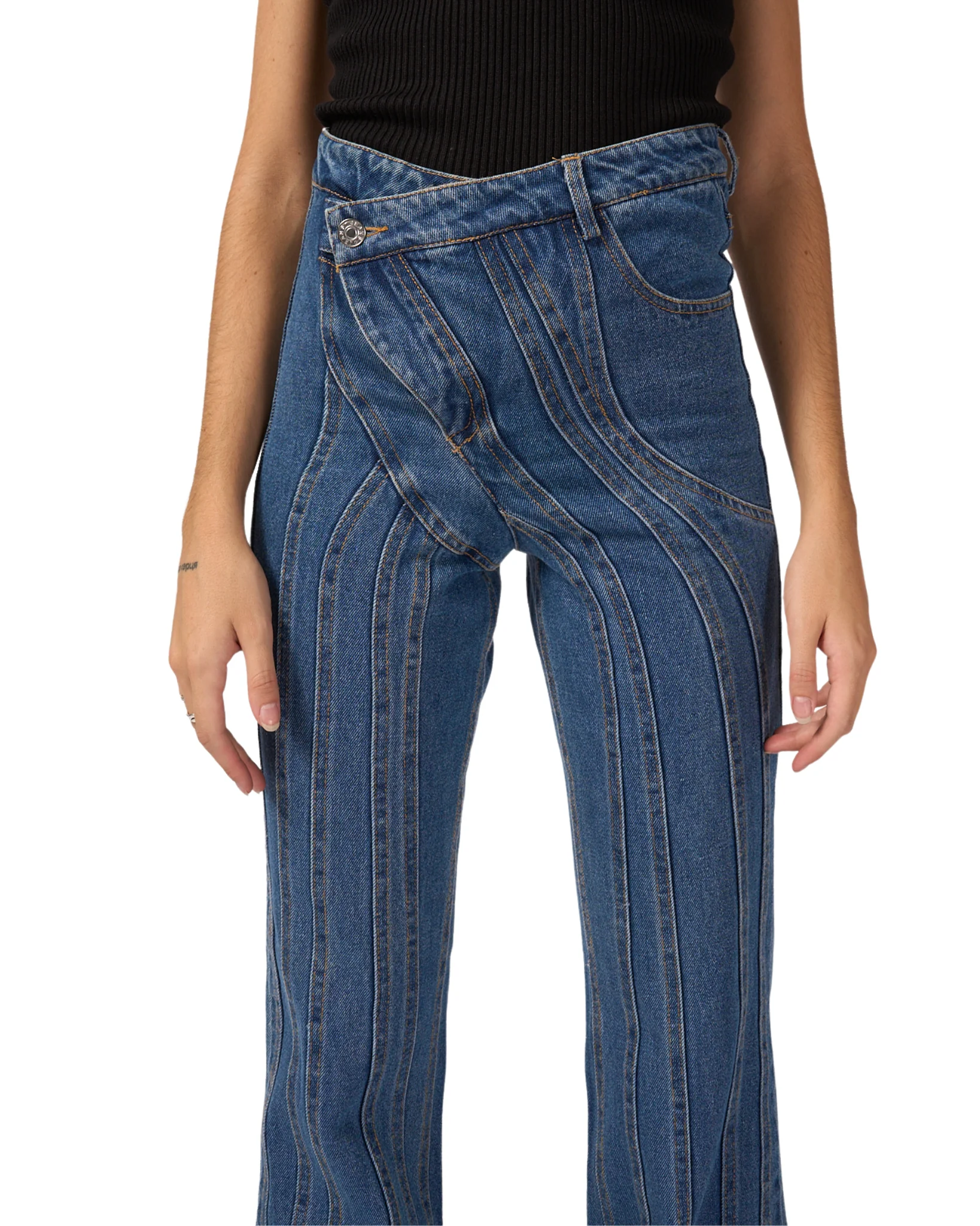061 Asymmetrical Jeans - Image 3