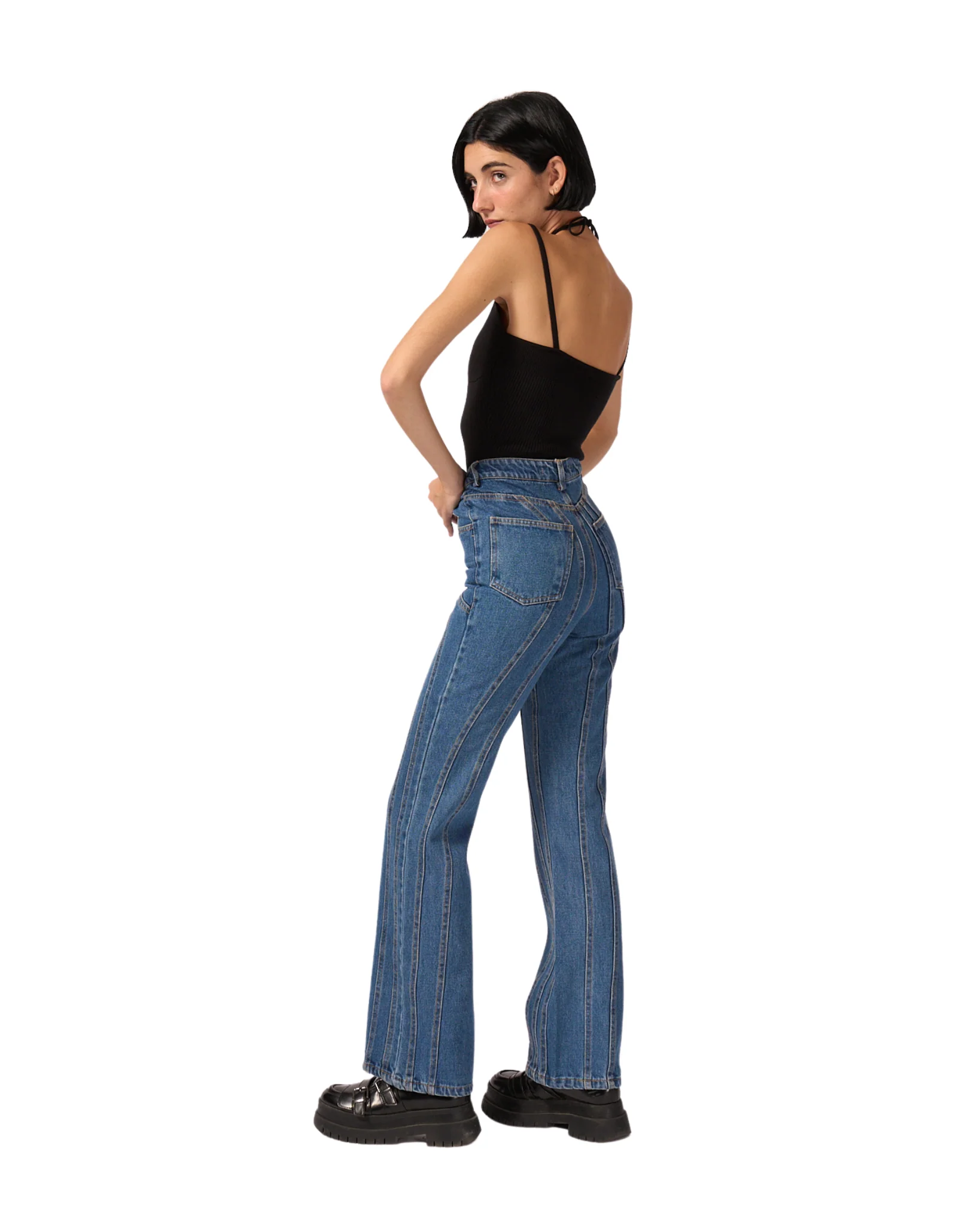 061 Asymmetrical Jeans - Image 5