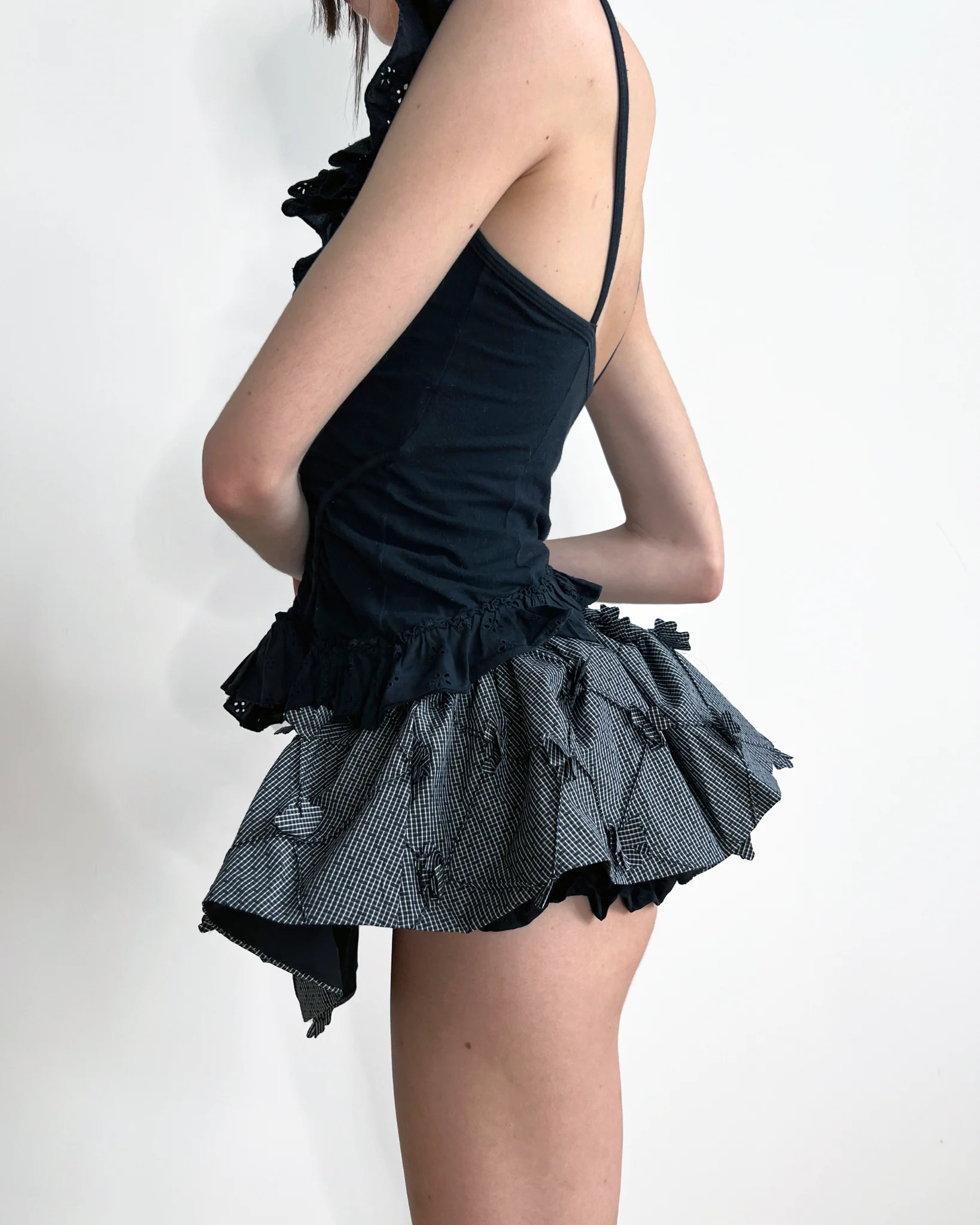 MIREM Skirt/Pant – Playful Ruffled Mini with Built-In Shorts - Image 4