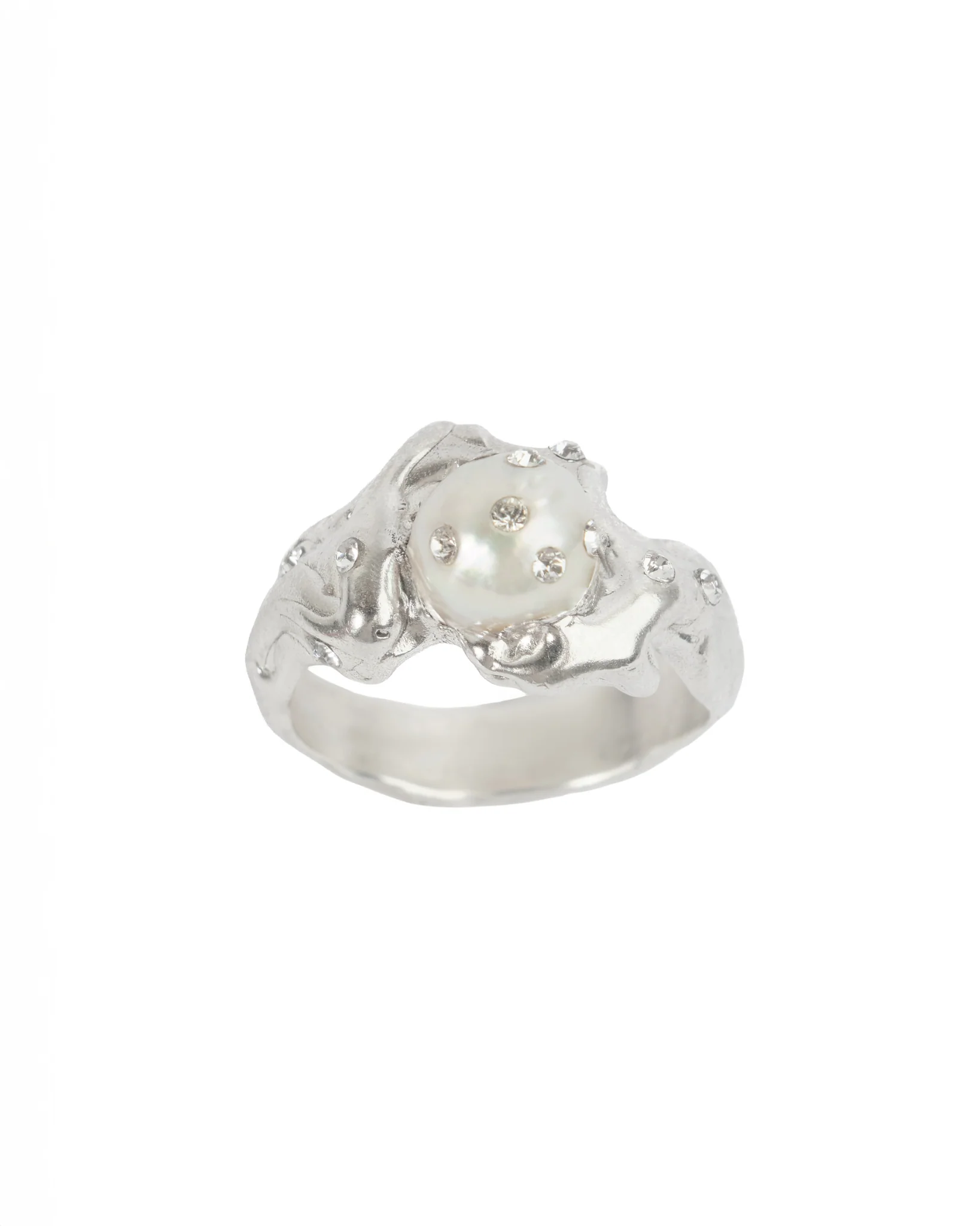 R4SS25 Incrustated Pearl Ring
