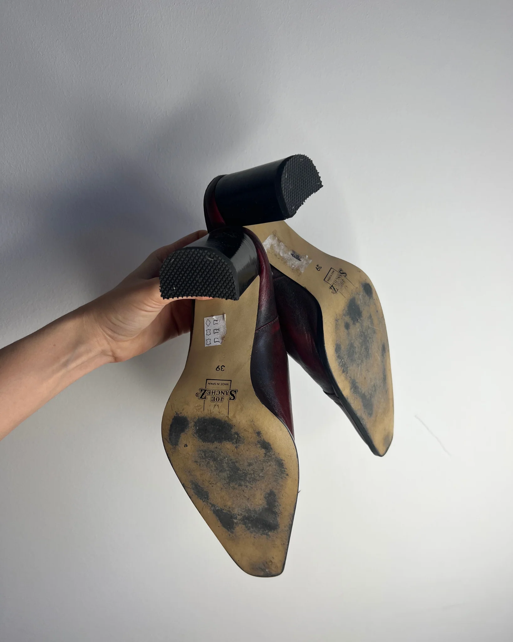 Vintage Leather Mules by Joe Sánchez – Size 39 - Image 3