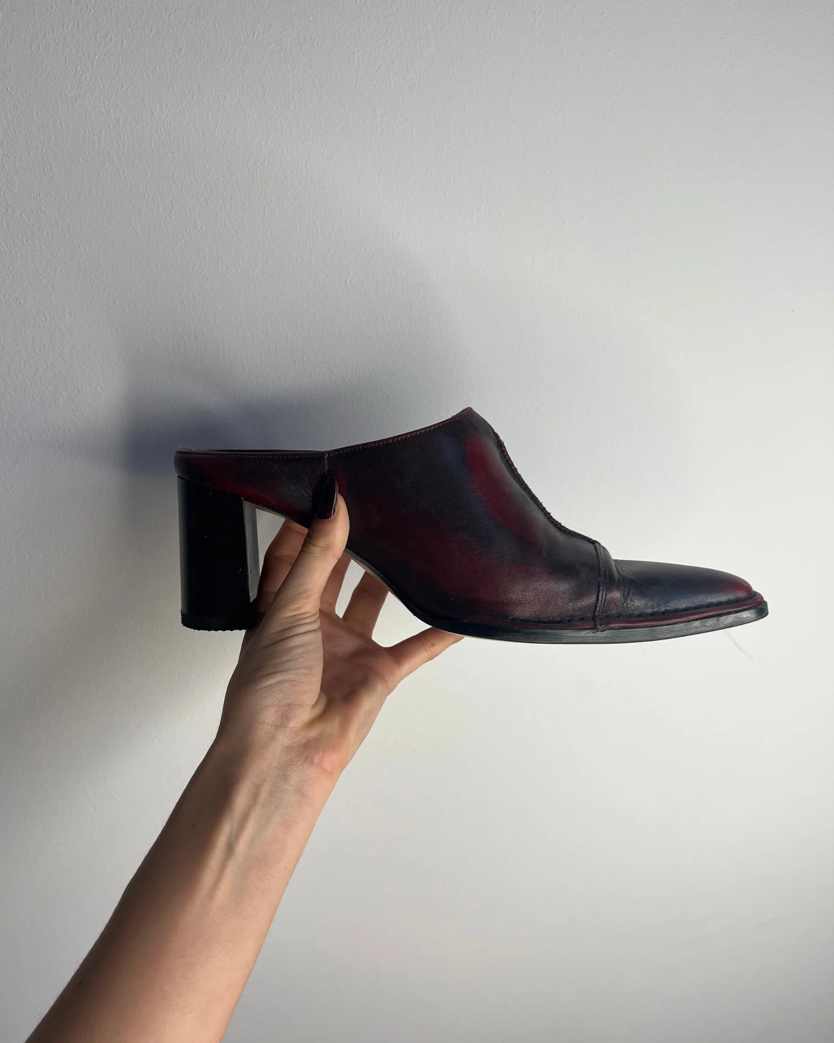 Vintage Leather Mules by Joe Sánchez – Size 39 - Image 4