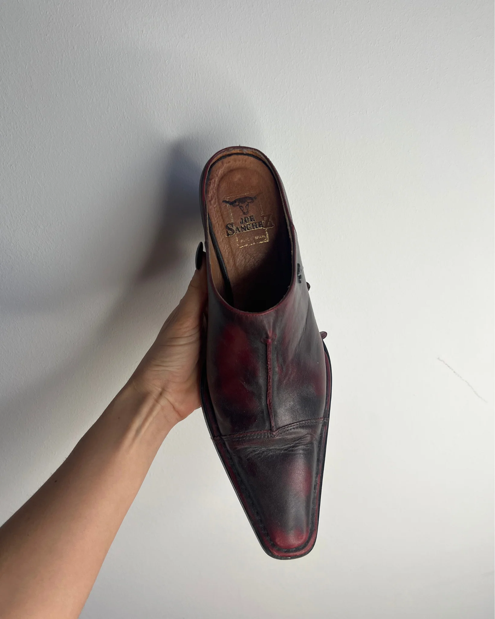 Vintage Leather Mules by Joe Sánchez – Size 39 - Image 6